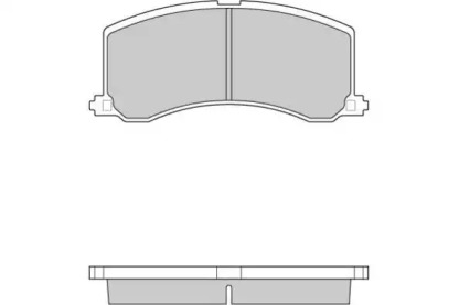 Комплект тормозных колодок E.T.F. 12-0684