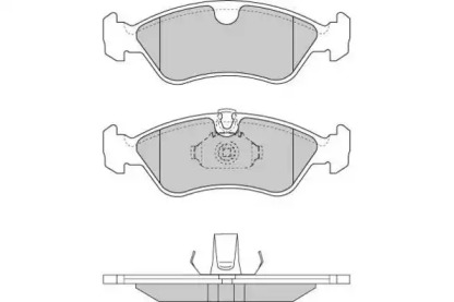 Комплект тормозных колодок E.T.F. 12-0704