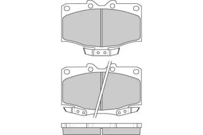 Комплект тормозных колодок E.T.F. 12-0725