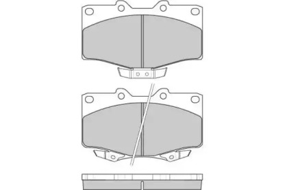 Комплект тормозных колодок E.T.F. 12-0748