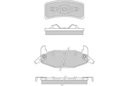 Комплект тормозных колодок E.T.F. 12-0787