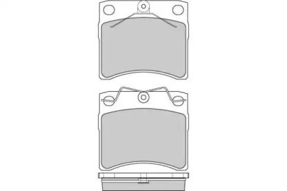 Комплект тормозных колодок E.T.F. 12-0802
