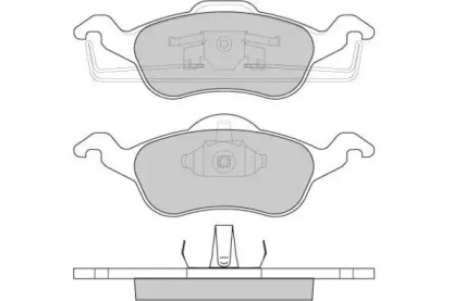 Комплект тормозных колодок E.T.F. 12-0824