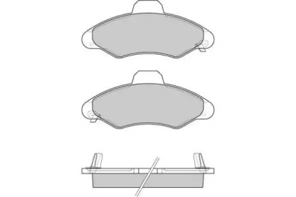 Комплект тормозных колодок E.T.F. 12-0827