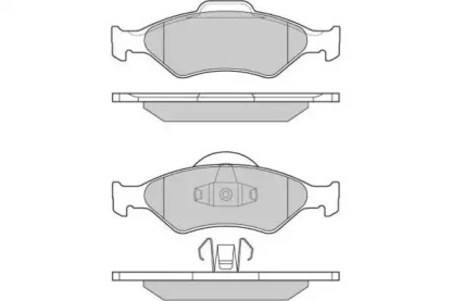 Комплект тормозных колодок E.T.F. 12-0873