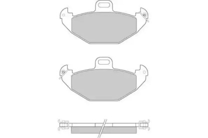 Комплект тормозных колодок E.T.F. 12-0922