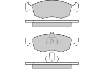 Комплект тормозных колодок E.T.F. 12-0951