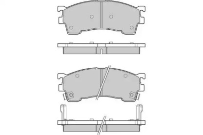 Комплект тормозных колодок E.T.F. 12-0961