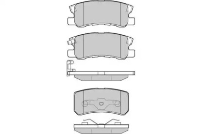 Комплект тормозных колодок E.T.F. 12-0965