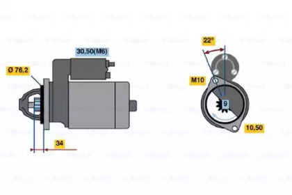 Стартер BOSCH 0 986 020 850