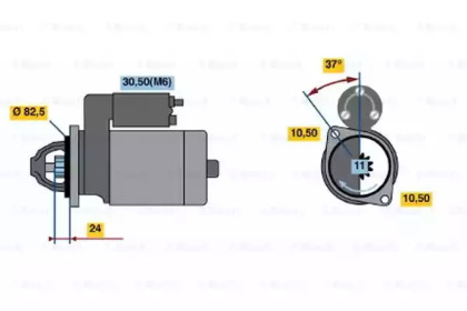 Стартер BOSCH 0 986 019 860