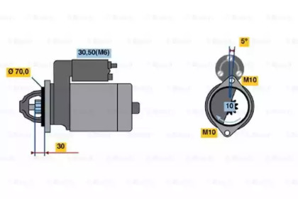 Стартер BOSCH 0 986 021 270