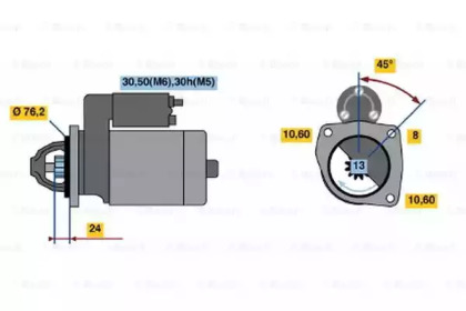 Стартер BOSCH 0 001 110 110