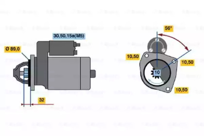 Стартер BOSCH 0 001 211 513