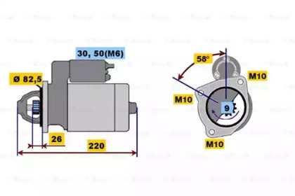 Стартер BOSCH 0 001 218 154