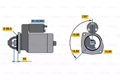 Стартер BOSCH 0 001 364 402