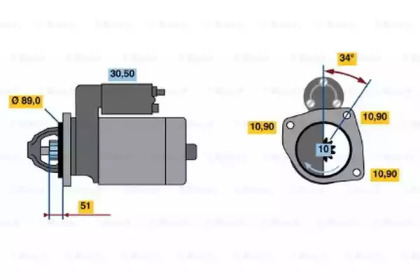 Стартер BOSCH 0 001 368 073