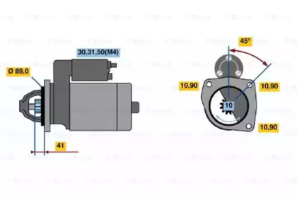 Стартер BOSCH 0 001 368 083