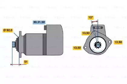 Стартер BOSCH 0 001 416 078