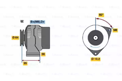 Генератор BOSCH 0 120 335 006