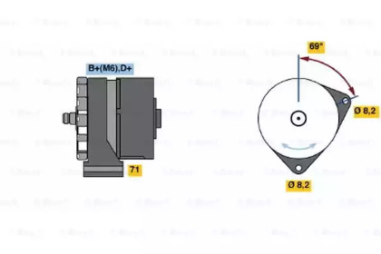 Генератор BOSCH 0 120 468 009