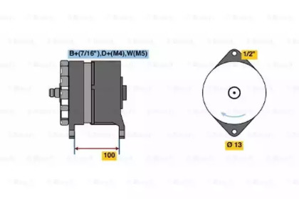 Генератор BOSCH 0 986 043 480