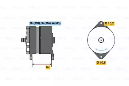 Генератор BOSCH 0 986 036 280