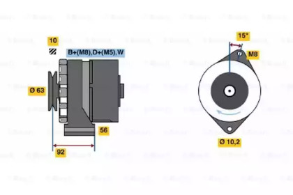 Генератор BOSCH 0 986 039 450