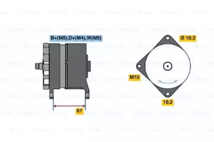 Генератор BOSCH 0 986 039 490