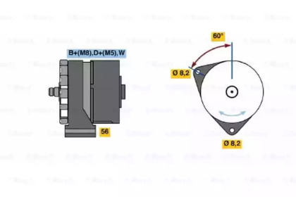 Генератор BOSCH 0 120 469 545