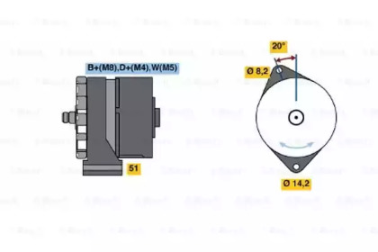 Генератор BOSCH 0 120 489 303