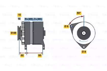 Генератор BOSCH 0 986 035 800