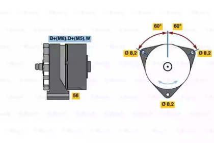 Генератор BOSCH 0 986 039 820