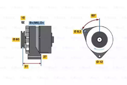 Генератор BOSCH 0 120 488 103