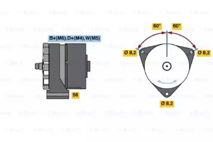 Генератор BOSCH 0 986 031 260