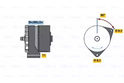 Генератор BOSCH 0 120 489 065