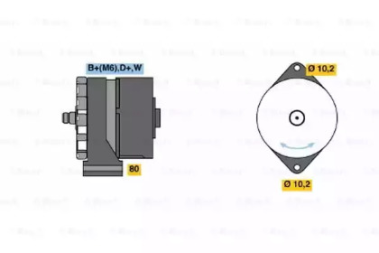 Генератор BOSCH 0 986 031 250