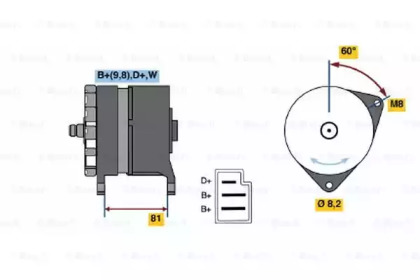 Генератор BOSCH 0 120 489 244