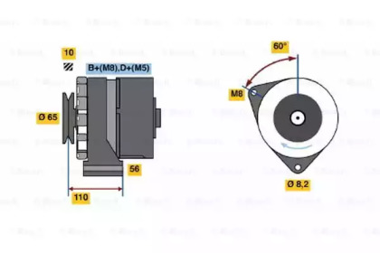 Генератор BOSCH 0 986 034 220