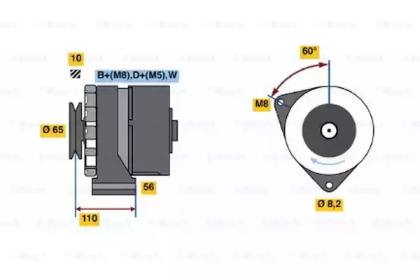 Генератор BOSCH 0 986 034 240