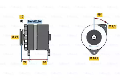 Генератор BOSCH 0 986 034 730