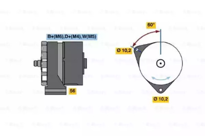 Генератор BOSCH 0 986 033 800