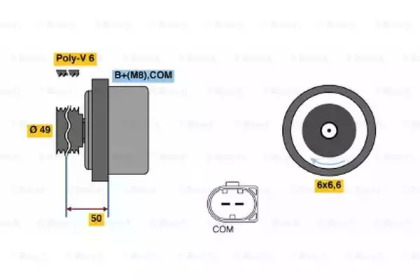 Генератор BOSCH 0 986 047 170