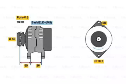 Генератор BOSCH 0 986 039 240