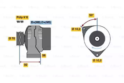 Генератор BOSCH 0 986 039 300