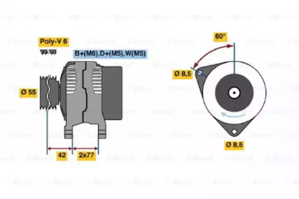 Генератор BOSCH 0 123 310 053