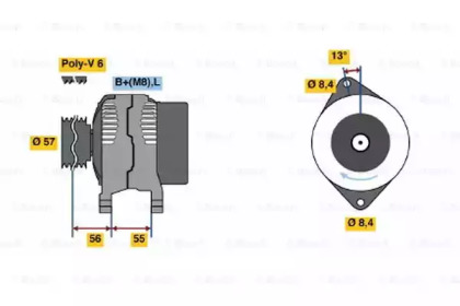 Генератор BOSCH 0 986 040 370