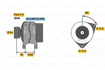 Генератор BOSCH 0 124 415 001