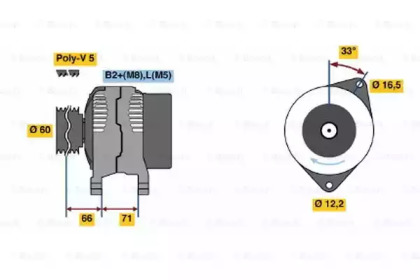 Генератор BOSCH 0 986 042 010