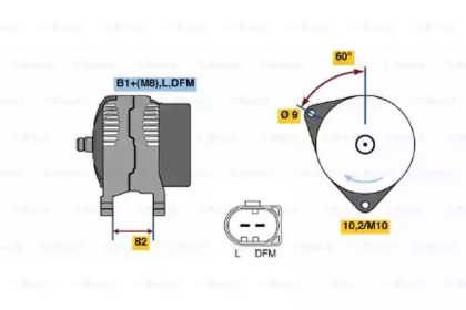 Генератор BOSCH 0 124 325 036